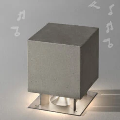 OLEV Cemento LED-Sockelleuchte Mit Lautsprecher -Laden Für Heimbeleuchtung 7271065 3