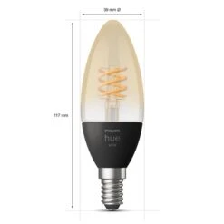 Philips Hue Kerzenlampe White Filament E14 4,5W -Laden Für Heimbeleuchtung 7534312 7
