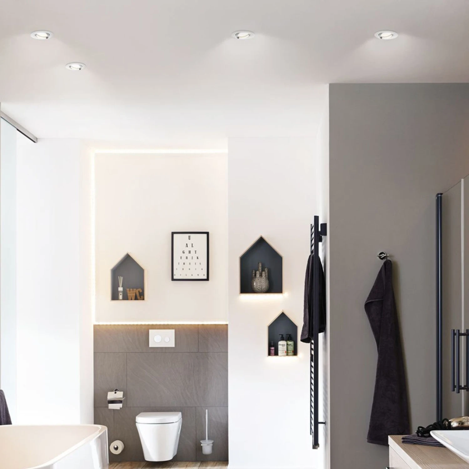 Paulmann Nova Einbauspot IP65 Rund Schwenkbar Weiß 5 Paulmann Nova Einbauspot IP65 Rund Schwenkbar Weiß – Bild 3