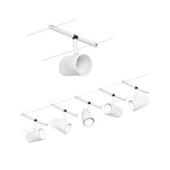 Paulmann Cup Seilsystem Basisset 5fl. Weiß Matt