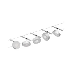 Paulmann Circle LED-Seilsystem 5fl. Chrom Matt -Laden Für Heimbeleuchtung 7602841 2