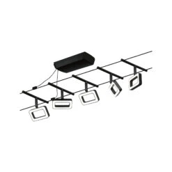 Paulmann Frame LED-Seilsystem 5fl. Schwarz Matt -Laden Für Heimbeleuchtung 7602846 7