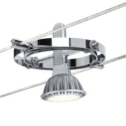 Paulmann Cardan Seilsystem 4fl. Chrom Matt/chrom -Laden Für Heimbeleuchtung 7602920 4