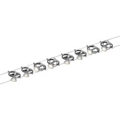 Paulmann Cardan Seilsystem 8fl. Chrom Matt/chrom