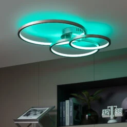 Lindby Geskela LED-Deckenlampe RGBW WiZ App Smart -Laden Für Heimbeleuchtung 8032454 2