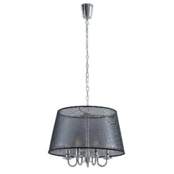 Lindby Talisha Organza-Pendellampe, Schwarz -Laden Für Heimbeleuchtung 8032575 2