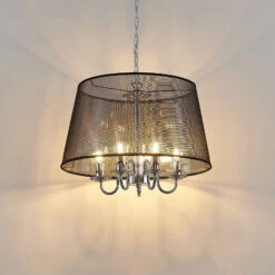 Lindby Talisha Organza-Pendellampe, Schwarz -Laden Für Heimbeleuchtung 8032575 4