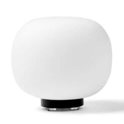 Tischleuchte Bombo, Milchglas, Höhe 27cm, Ø 30cm