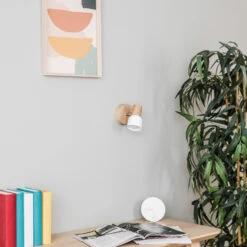 Wandspot Svantje Mit Eichenholz-Details -Laden Für Heimbeleuchtung 8574316 2