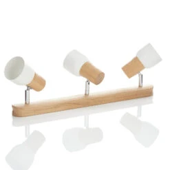 Holz-Deckenleuchte Svantje, 3-flammig -Laden Für Heimbeleuchtung 8574318 2