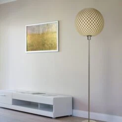 Stehleuchte Flechtwerk, Kugel, Creme-weiß -Laden Für Heimbeleuchtung 9039001 5