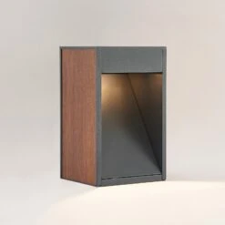 Lucande Ansala Sockelleuchte R7s Mit Holzdekor -Laden Für Heimbeleuchtung 9616272 4