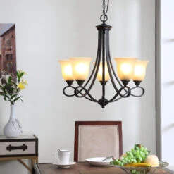 Lucande Kronleuchter Trisha -Laden Für Heimbeleuchtung 9620344 2