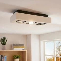 Laden Für Heimbeleuchtung 26 3-flammige Deckenlampe Vince In Weiß