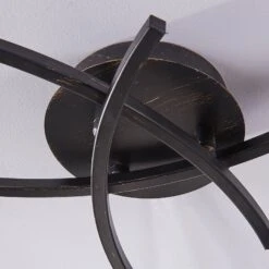 Dreiflammige Deckenlampe Della, Schwarz-gold -Laden Für Heimbeleuchtung 9620970 6