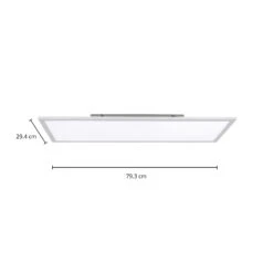 Arcchio Lysander LED-Panel, CCT, 79 Cm, Silber -Laden Für Heimbeleuchtung 9621557 2