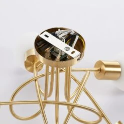 Deckenlampe Elaina, 5-fl, Messing, Mit Abstand -Laden Für Heimbeleuchtung 9621682 8