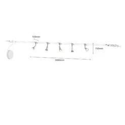 Seilsystem Rope Mit Strahlern, Fünfflammig -Laden Für Heimbeleuchtung 9624127 6