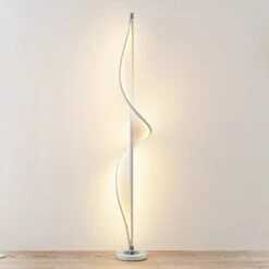 Lucande Edano LED-Stehlampe In Gedrehter Form -Laden Für Heimbeleuchtung 9626389 2
