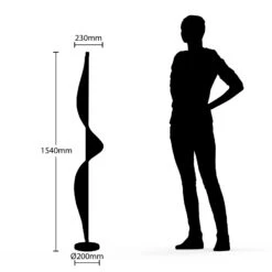 Lucande Edano LED-Stehlampe In Gedrehter Form -Laden Für Heimbeleuchtung 9626389 6
