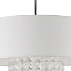 Lindby Estera Deckenleuchte Mit Behang, Weiß -Laden Für Heimbeleuchtung 9626840 7