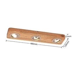 Lindby Mikari LED-Deckenleuchte Aus Holz, 3-fl. -Laden Für Heimbeleuchtung 9627413 4