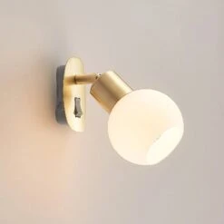 Lindby Lioma Steckdosenleuchte, Neigbar, Messing -Laden Für Heimbeleuchtung 9628267 3