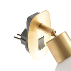 Lindby Lioma Steckdosenleuchte, Neigbar, Messing -Laden Für Heimbeleuchtung 9628267 6