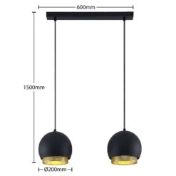 Lucande Sivanel Hängeleuchte, Zweiflammig -Laden Für Heimbeleuchtung 9639552 3