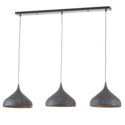 Hängeleuchte Punchray, Dreiflammig Trichterförmig -Laden Für Heimbeleuchtung 9911024 2