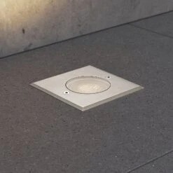 Arcchio Larkas Boden-Einbaulampe, IP67, Eckig