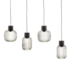 Lucande Lomeris Hängelampe, Vierflammig, Rauchgrau -Laden Für Heimbeleuchtung 9920040 3