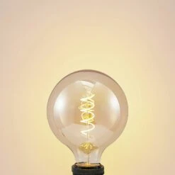 Lucande LED-Lampe E27 G125 4W 2.700K Dimmbar Amber -Laden Für Heimbeleuchtung 9927009 2