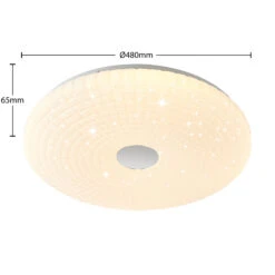 Lindby Laubini LED-Deckenleuchte, RGBW Smart 48 Cm -Laden Für Heimbeleuchtung 9930018 6