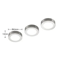 Arcchio Vilam LED-Unterbaulampen 3er-Set Nickel -Laden Für Heimbeleuchtung 9934104 4