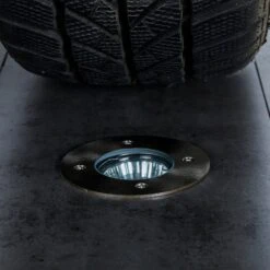 Prios Riya Bodeneinbauleuchte, Rund, Edelstahl -Laden Für Heimbeleuchtung 9934184 1