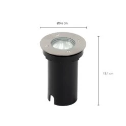 Prios Riya Bodeneinbauleuchte, Rund, Edelstahl -Laden Für Heimbeleuchtung 9934184 3