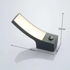 LED-Außenwandlampe Ilvita, Anthrazit, Mit Sensor -Laden Für Heimbeleuchtung 9947004 4