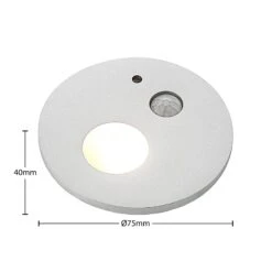 Arcchio Neru LED-Einbaulampe, Sensor, Rund, Silber -Laden Für Heimbeleuchtung 9966202 4
