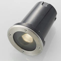 Lucande Runde LED-Bodeneinbauleuchte Doris, Edelstahl -Laden Für Heimbeleuchtung 9969050 5