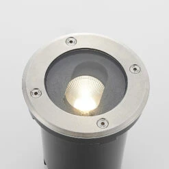 Lucande Runde LED-Bodeneinbauleuchte Doris, Edelstahl -Laden Für Heimbeleuchtung 9969050 6